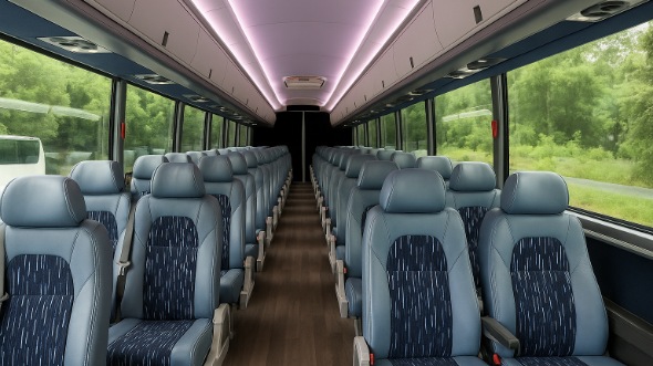 Interior of Charter Bus Company Salt Lake City's 20 Passenger Mini bus in Salt Lake City