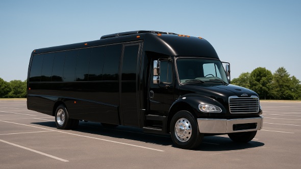 Exterior of Charter Bus Company Bountiful's 25 Passenger Mini bus in Bountiful
