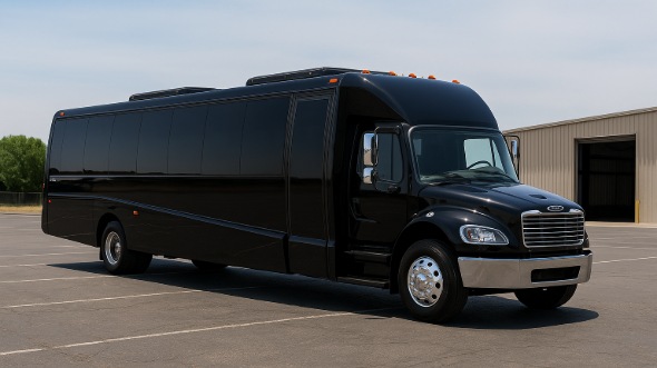 Exterior of Charter Bus Company Bountiful's 35 Passenger Minibus in Bountiful