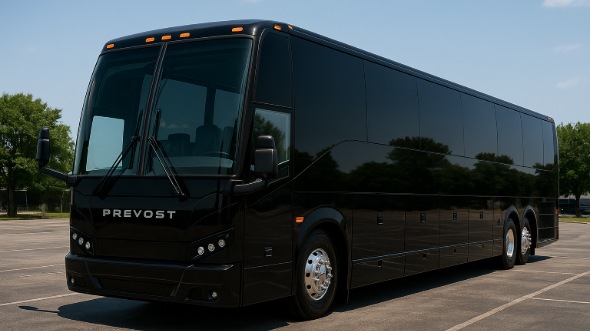 Exterior of Charter Bus Company Bountiful's 54 Passenger Charter Bus in Bountiful
