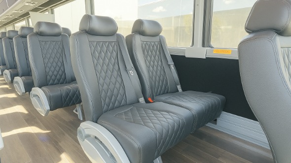 bountiful 28 passenger minibus inside