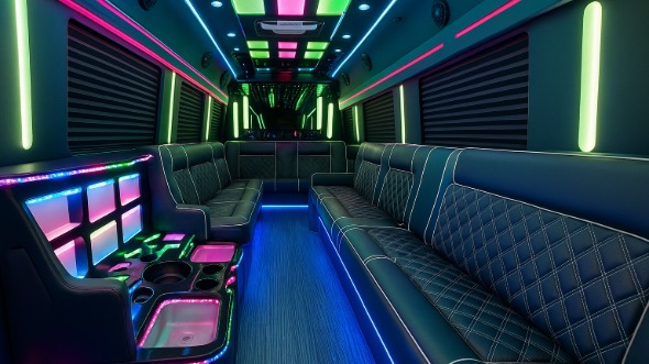 bountiful party bus rental inside